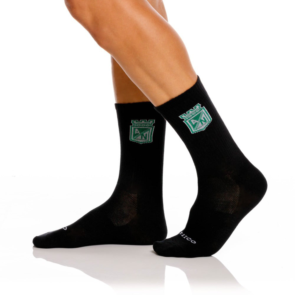 Mundo Unico Atletico Nacional Men's Athletic Socks Detailed View